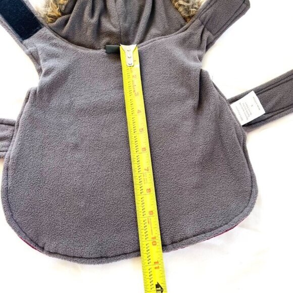 "NEW" Eddie Bauer Chinook Dog Pet Jacket Coat with hood red Small - Picture 11 of 13